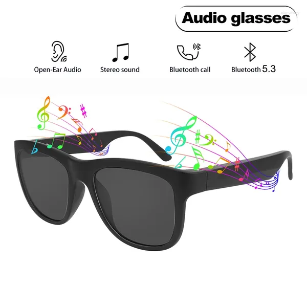 Smart Glasses Bluetooth UV400 Wireless Headset Game Anti-Blue Retro Sonnenbrillen sind für Android Apple Phones geeignet