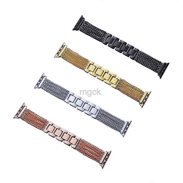 Bande Watch for Watch Band Band Metal Cint 3 4 5 6 7 Serie Catene Generazioni di banda da polso a catena di denim universale Iwatch Bracciale 240308