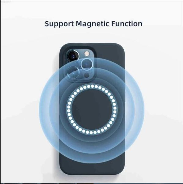 Apple 2024 Силиконовый жидкий магнитный чехол для iPhone 15 Pro Max 14 плюс совместим с магнитами и розничными пакетами всплывающей анимации