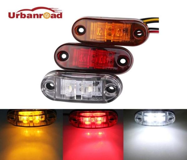 Urbanroad 2pc 12V 24V LED Ambra Rosso Bianco Luci di posizione laterali a LED Luci di posizione a LED per camion Luce di posizione2413574