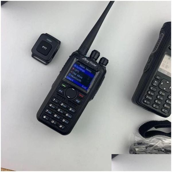 Walkie Talkie Dmr Anytone At D878Uvplus Dualband-Funkgerät mit GPS und Bluetooth Drop Delivery Dh7Fz