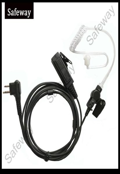 Auricolare tubo acustico radio bidirezionale a 2 fili con microfono PPT per Motorola GP88 GP300 CP200 CT150 CP040 per HYT7920486