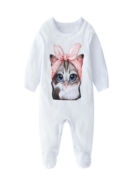 INS Baby Brand Одежда Детский комбинезон с милым котом, Хлопковый комбинезон для новорожденных девочек и мальчиков, весенне-осенний комбинезон, Детский дизайнерский детский комбинезон wra5138864