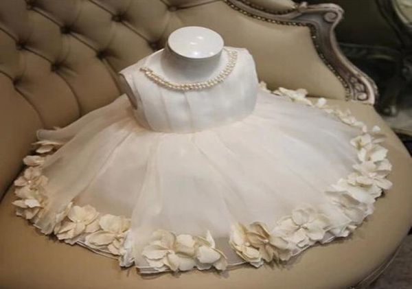 Bens de alta qualidade vestido de casamento infantil para meninas flores crianças vestidos de festa de princesa branco puro fantasia de crianças grandes 100160 ab4563929