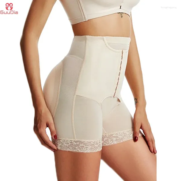 Intimo modellante da donna GUUDIA Migliora i cuscinetti rimovibili BuEnhancer Mutandine modellanti Tummy Control Arc Cinchers Shapewear Panino Push