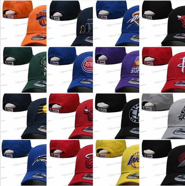 2024 Tutte le squadre Mix Colore Fan's Basket USA College New York Baseball Cappello regolabile Uomo Vintage Piatto Sport Strapback Snapback Caps Lettere Bone Chapeau Mar8-01