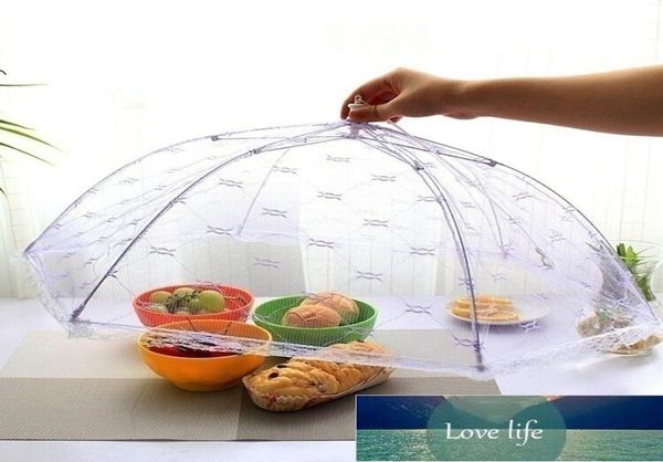 Le più nuove coperture per alimenti in stile ombrello Anti-fly Mosquito Copertura per pasti Gadget da cucina Colore casuale3138132