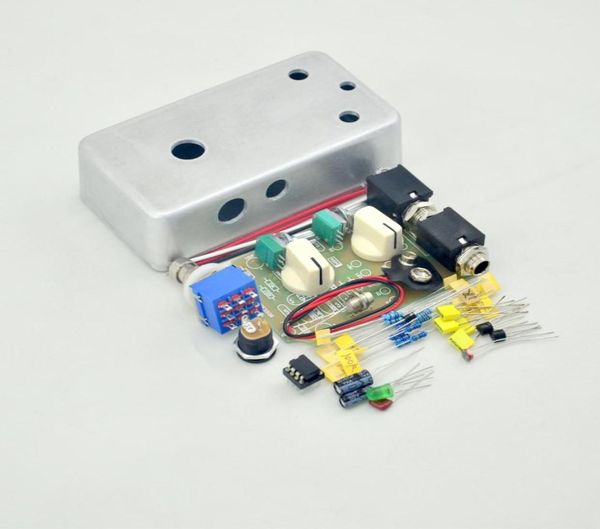 Nwe kit de pedal de efeito de compressor artesanal, faça você mesmo, pedais de guitarra pré-perfurados de metal completo kit9683823