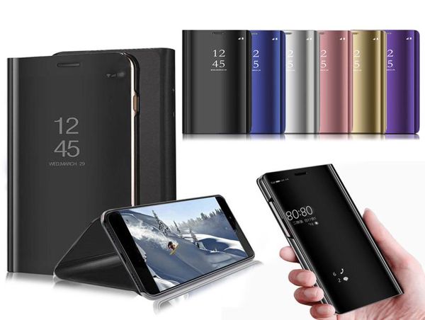 Per Samsung Galaxy M20 Custodia Mirror View Flip Smart Sleep Cover in pelle per Samsung Galaxy Note 9 Note 8 M10 S10 Lite S101410955