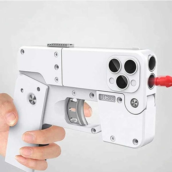 Giocattoli Soft Ball Gun Iphone Shell Lancio del telefono pieghevole TK Toy Store Dropshipping 240307