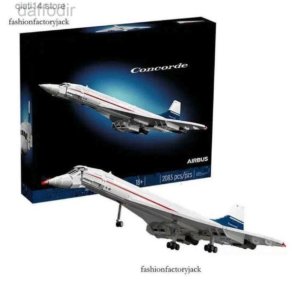 Concorde Airbus Building Blocks Tecnico 105CM Modello di aereo in mattoni Giocattoli educativi per bambini Regali di Natale 240308