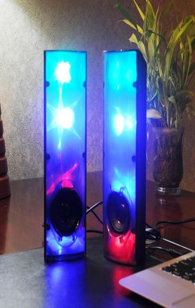 Incredibile stelle 3D Musica Luce luminosa Altoparlante stereo LED Lampeggiante USB 20 Subwoofer multimediale Auxin per ComputerMobile ph5399548