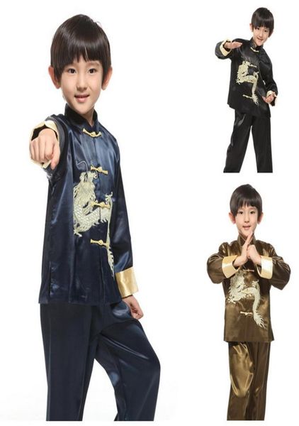 Roupa de dragão bordado chinês Tang terno tradicional chinês conjuntos de dança Kungfu ternos darncewear 37613793198