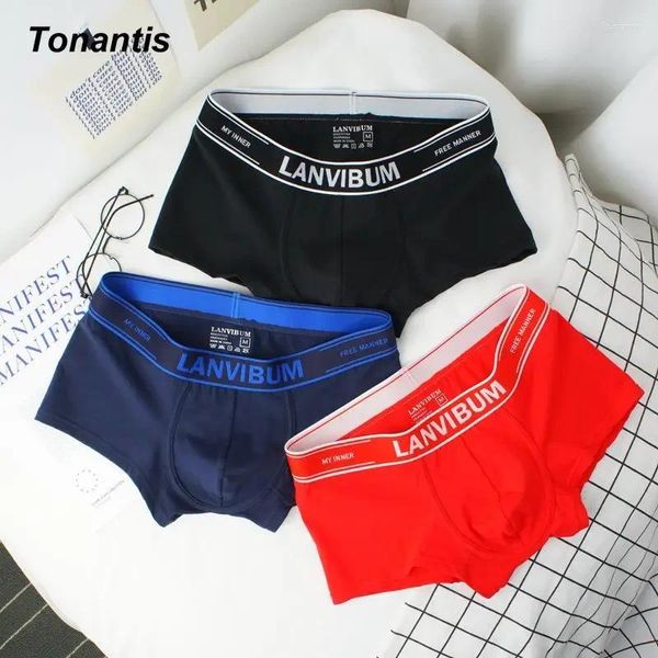 Unterhosen Boxershorts für Männer 1/3PCS Baumwolle Unterwäsche Sexy Trendy Erwachsene Mid-Taille Atmungsaktive Mann Koreanische Boxershorts M-XXXL