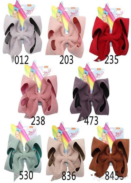 7039039 Jojo Bows Siwa Große Haarschleifen für Mädchen, Haarspangen, handgefertigt, Haarnadel aus massivem Cordsamt, Party-Haarschmuck für Kinder, 2782591