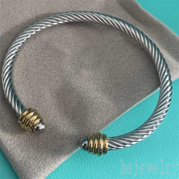 Liebhaber-Armreif-Designer für verdrehte Helix-Männer, elegante Kabel-Armreifen, Einfachheit, verstellbare Hand, Kugeltyp, Drahtschmuck, Herren-Armband für Herren, ZB026 F23 240308