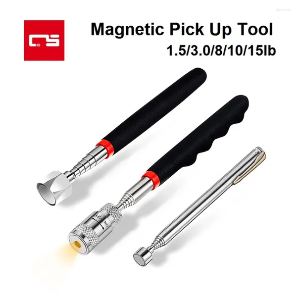 Conjuntos de ferramentas manuais profissionais 1.5/3.0/8.0/10.0/15.0lb Telescópica Magnética Pick Up Magnet Stick Grip Extensível Caneta de longo alcance para escolher