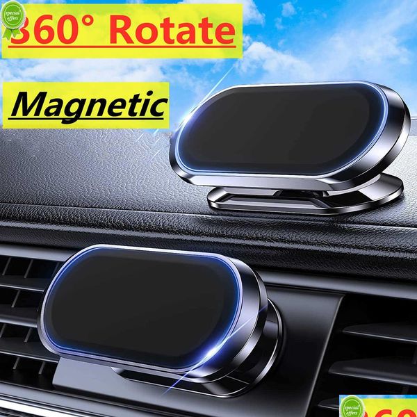 Autohalterung 360 Magnetischer Telefonhalter Magnet Smartphone Mobiler Ständer Handy GPS-Unterstützung für 14 13 12 XR Mi Huawei LG Drop Delivery Automo Dhdmz