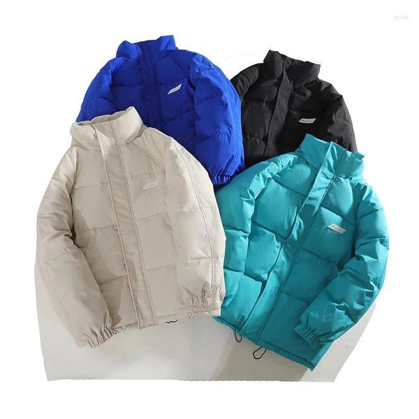 Damen Trenchcoats Daunen Baumwolle Gefütterte Jacke Männer Frauen Winter Parka Student Warmer Mantel Tops Stehkragen Lose Verdicken Dame Oberbekleidung Brot