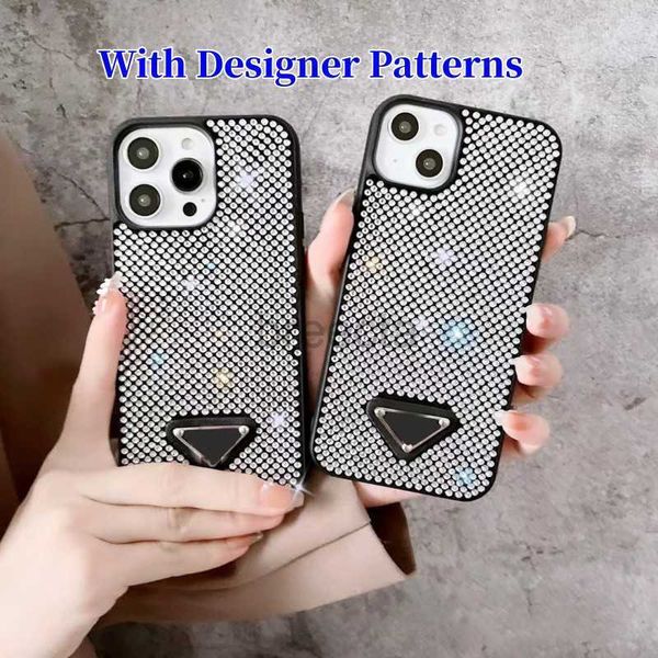 Custodie per cellulari Luxurys Glitter Jeweled Cases modello di design per iPhone 14 13 Pro Max 14Plus 12 11 Custodia per designer con strass scintillanti e diamanti 240304