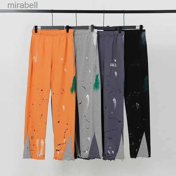 Calças calças sweatpants calças dos homens corredores calças de grife das mulheres unissex marca de moda colorido puro algodão melhores calças 240308