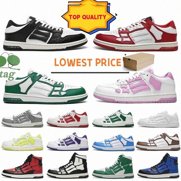 scarpe firmate scarpe da ginnastica da donna scarpe da corsa per uomo scarpe casual comfort blu verde Bone skel top scarpe da ginnastica per uomo Donna Applique spedizione gratuita Scarpe