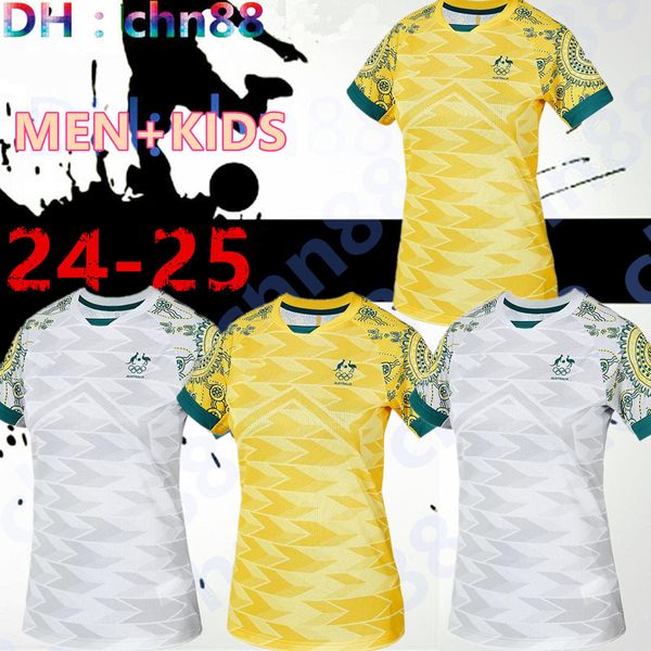 Футболки женской сборной Австралии 2024 года Cooney-Cross Micah Carpenter Raso Hunt Wheeler Chidiac Gorry Vine мужские и детские футбольные рубашки Foord Catley FGH