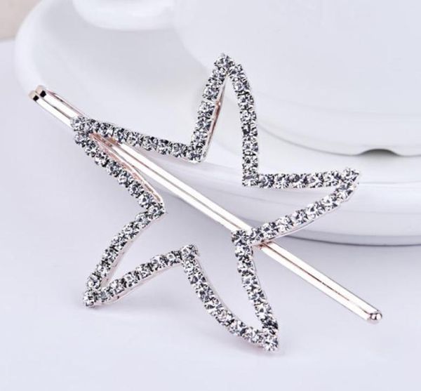 Strass Seestern Mode Metall Haarnadeln Frauen Mädchen Haar Clips Pin Haarspange Haarspange Zubehör Für Frauen Hairgrip Kopfschmuck1694042