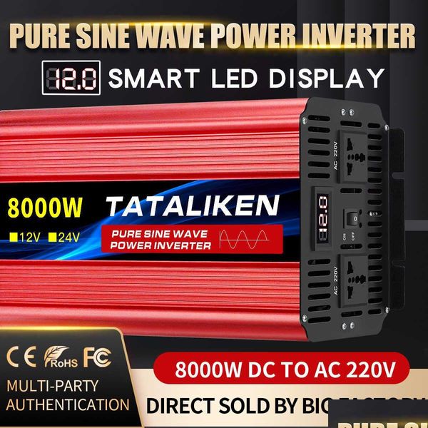 Trasformatore inverter inverter onda sinusoidale pura dc12v 24v a ca 220v tensione 50/60hz 3500w 4500w 5000wtransformepower convertitore solare i dhvzh