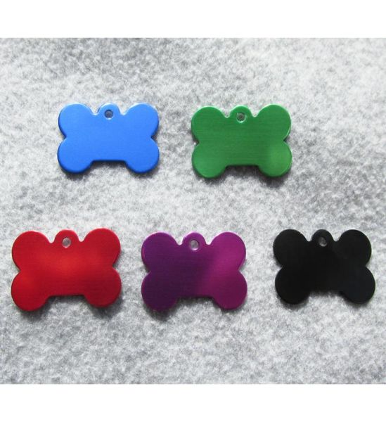 100 teile/los Aluminium Kleine Größe 3020mm Blank Knochen Haustier Hund ID Tags für KLEINE Hunde Katzen5685371