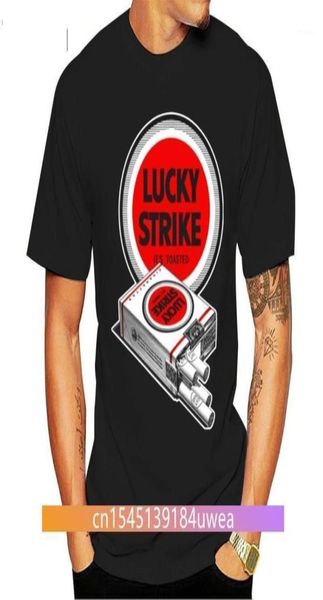 MEN039S Tshirts Lucky Strike Retro Tütün Tütün Tütünist Sigara T Shirt Harajuku Üstler Moda Klasik Benzersiz Hediye 01981653122259