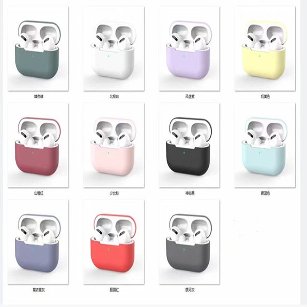 Adequado para fones de ouvido Apple Airpods de alta qualidade, capa protetora ultrafina macia de silicone, jaqueta de embalagem de gancho multicolorida opcional