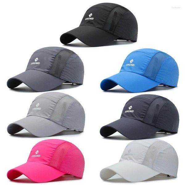 Top Caps Beyzbol Kapağı Yürüyüşü Katlanır Sport Snapback Dağ Çekme Şapkası Ultra-İnce Nefes Alabaş Hızlı Kurutma Yaz Erkek Erkek Kadınlar Açık