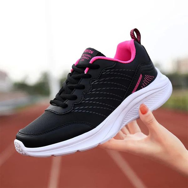 Scarpe casual da uomo donna per nero Bianco Rosa Sneaker da ginnastica sportiva comoda e traspirante colore-32 taglia 35-41