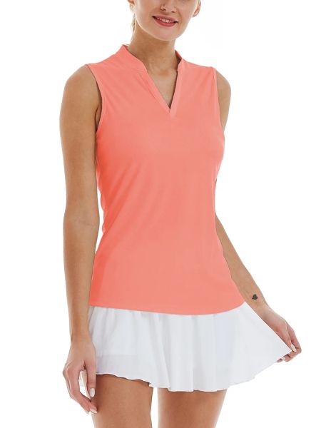 Tops Woman Slim Polo vneck с воротничками