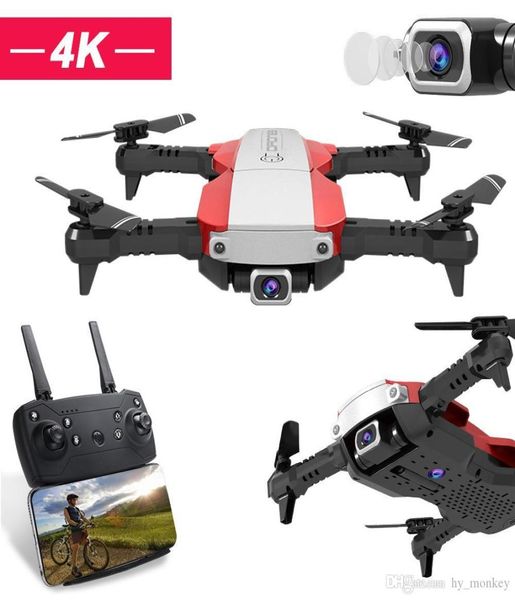 RC Drone 4K 1080p Quadcopter 24GHz WiFi FPV HD Kamera Katlanabilir Mini Drone Uzaktan Kumanda Helikopter Uçak Çocuk Oyuncakları Hediyeler7842301