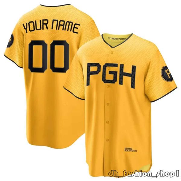 PGH 10 Bryan Reynolds Pirates Baseball-Trikots Roberto Clemente Willie Stargell David Bednar Henry Davis Jarlin Garcia Ke'bryan Hayes Jack Suwinski Johan Ovi 954