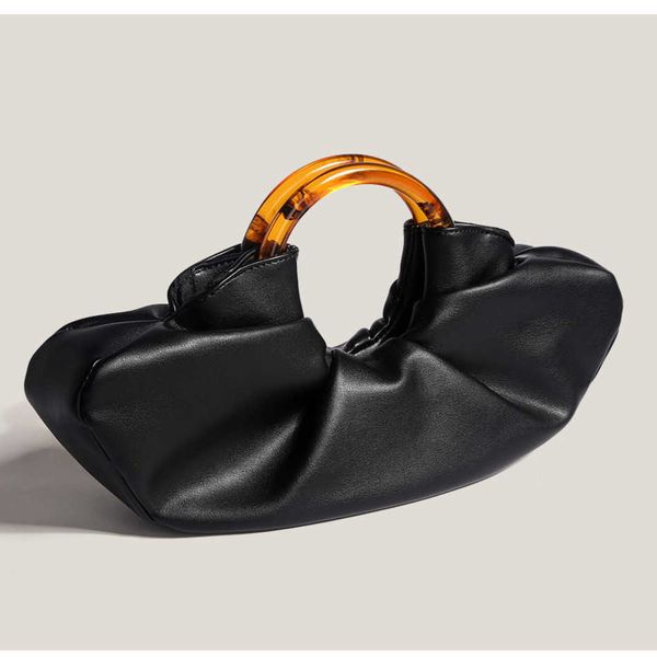 Beliebte Bull Horn-Tasche im gleichen Stil, Designer-Tasche, Handtasche, weiblich, gefaltete Wolkentasche, Handknödelbrötchen 240131