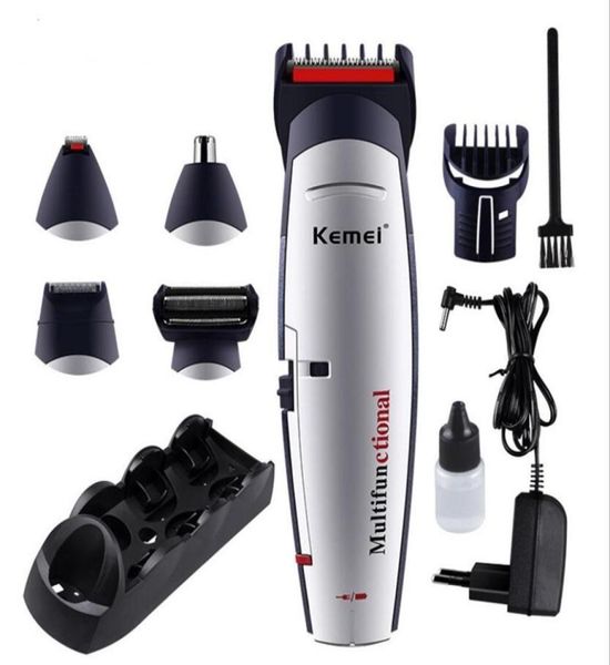 Kit elettrico per toelettatura uomo 5 in 1 regolabarba tagliacapelli per naso taglierina per barba rasoio per styling tagliacapelli tutto in uno per il corpo4190681