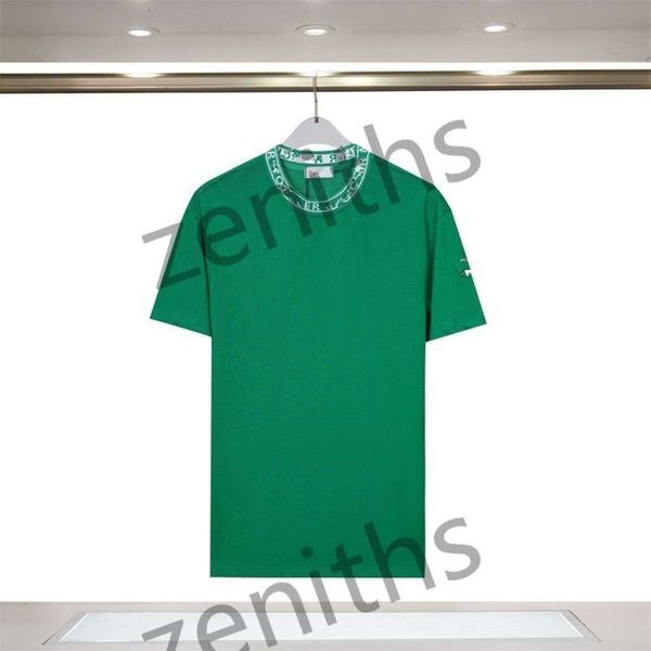 Tasarımcı Monclair T Shirt Moda Pamuk Tshirt Yaz Grafik Tişörtleri Marka Polo Gömlek Business Tee Tee Kısa Kollu İngiltere Tarzı Gömlek Erkek Kadın Tops A36