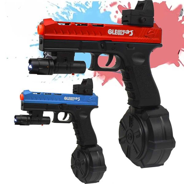 Pistola giocattoli 2 in 1 tiro automatico Splash Ball Airsoft elettrico giocattolo di Natale pistola palla d'acqua arma pistola sport all'aria aperta gel bambini adultiL2403