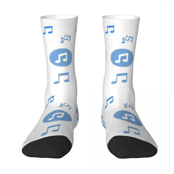 Calzini da uomo Musica Blue Notes Unisex Primavera Estate Autunno Inverno Antivento Happy Street Style Crazy Sock