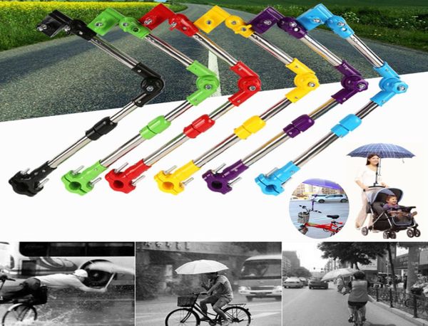 Suporte de guarda-chuva ajustar carrinho de bebê estrutura de suporte do carro do bebê suporte de bicicleta carrinho de plástico carrinho guarda-chuva barra estiramento suporte hh75190683