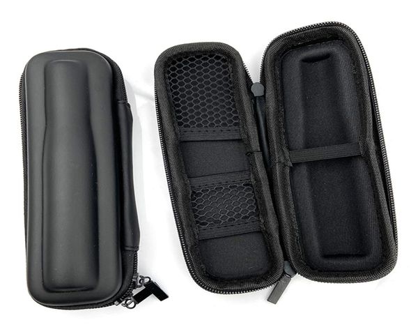 Siyah deri fermuarlı kasa sigara aksesuarları mini ince kasa küçük ego taşıma çantası kalem için taşıma torbası