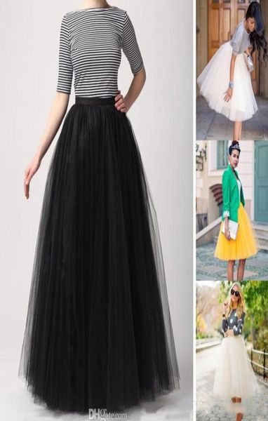 Fabrik Nach Maß Frauen Tutu Röcke Mode Party Kleid Bodenlangen Erwachsene Lange Mädchen Tüll Prom Kleider EINE Linie Plus größe Petticoat6650610