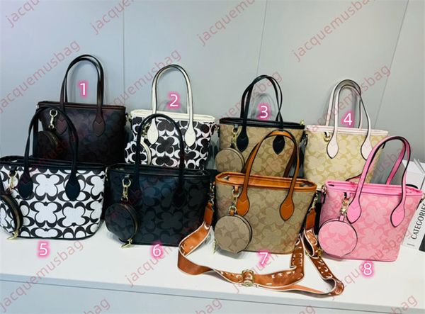 Designer Co City Zipper TOTE BAG DONNE CC Shopping 2-PC Never Borse Borse Full Totes Ladies Leather Spalla Crossbody Mami Bags a forma di goccia a forma di Culla a forma di Culla a forma di Ho Hobo