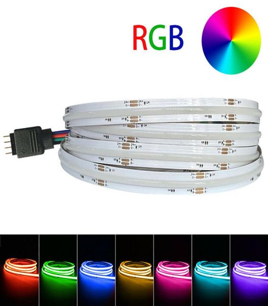 Светодиодная лента RGB COB 24 В 840LEDsm Мягкая гибкая лента COB для внутреннего украшения дома Lighting9140661