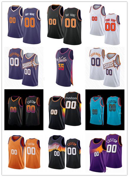 Maglia da basket Jusuf Nurkic David Roddy Royce O'Neale Drew Eubanks Josh Okogie 35 Kevin Durant 1 Devin Booker 3 Bradley Beal Grayson Allen Eric Gordon Nassir Little