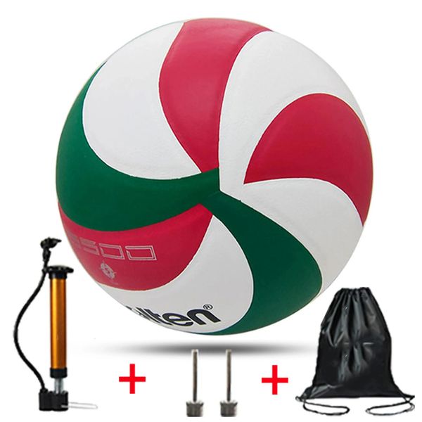 Impressão de voleibolModelo4500tamanho 5 acampamento voleibol treinamento esportivo ao ar livrebolsa de agulha com bomba opcional 240226
