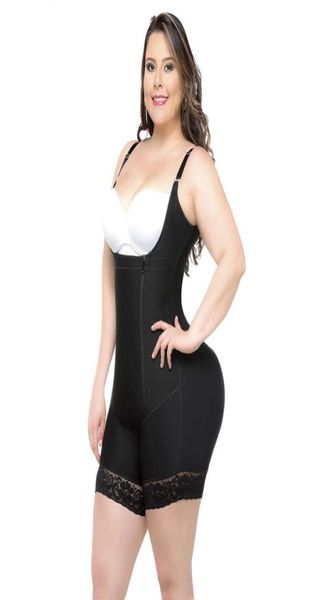 Weiblicher Bodysuit in voller Länge Bauchformer Körperformer Frauen Abnehmen Unterwäsche Schlankheitsgürtel Shapewear Fajas Butt Lifter Mantel1438236